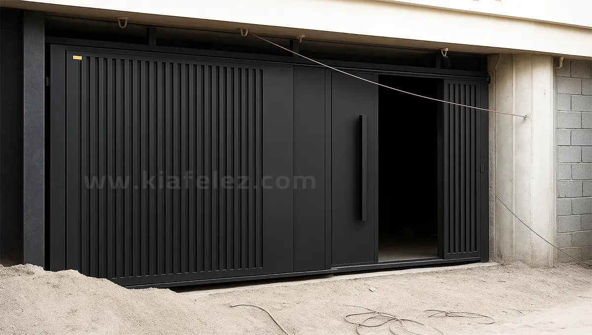 درب فلزی،درب ترند درب فلزی 1404 مدرن،درب حیاط مدرن،درب حیاط ساده،درب فلزی مدرن 